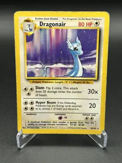 Pokemon TCG Dragonair 18 Base Set Regular Heavily Played - Image 1