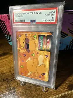 1997 Pokemon Japanese Topsun VS #054 Psyduck PSA 10 - Image 2