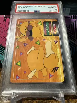 1997 Pokemon Japanese Topsun VS #054 Psyduck PSA 10 - Image 4