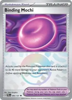 BINDING MOCHI 095/131 PRISMATIC EVOLUTIONS POKEMON (POKE BALL HOLO, NM) - Image 1