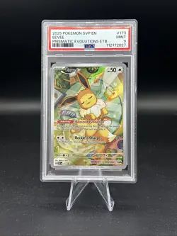 2025 Pokemon SVP en Eevee Prismatic Evolutions ETB PSA 9 - Image 1
