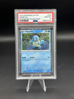2023 Pokemon SVP EN Squirtle 151 Poster Collection PSA 10 - Image 1