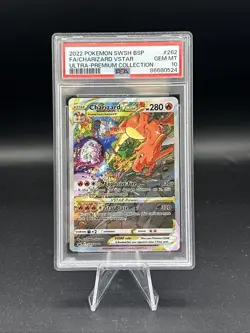 2022 Pokemon SWSH BSP FA/Charizard VSTAR Ultra Premium Collection PSA 10 - Image 1