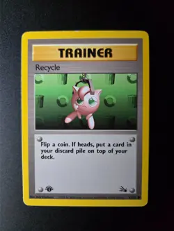 Recycle [1st Edition] #61 Pokemon Fossil HP - Image 3