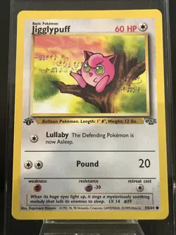 Pokemon TCG Jigglypuff 54/64 Jungle First Edition - Image 1