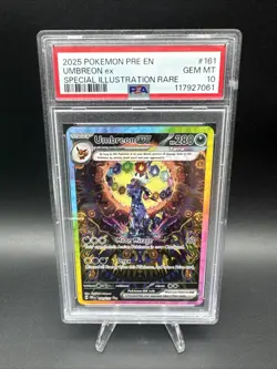POKEMON Prismatic Evolutions UMBREON EX 161/131 Special Illustration Rare PSA 10 - Image 1