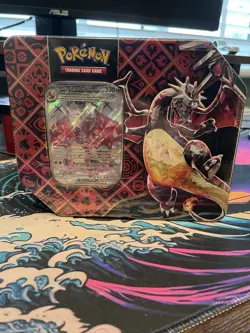 Pokemon TCG Paldean Fates Charizard Tin Large Tin BRAND NEW *SEALED* - Image 1