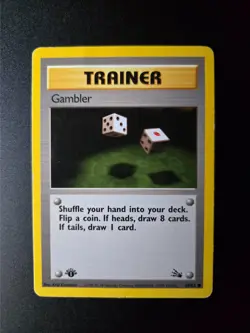 Gambler [1st Edition] #60 Pokemon Fossil HP - Image 1