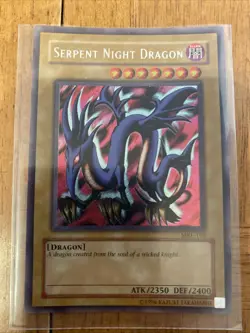 Yu-Gi-Oh! TCG Serpent Night Dragon MRL-103 Unlimited Secret Rare 1996 - Image 1