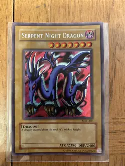 Yu-Gi-Oh! TCG Serpent Night Dragon MRL-103 Unlimited Secret Rare 1996 - Image 3