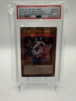 2024 YU-GI-OH! CRBR #EN015 MALISS P WHT RABBIT 1ST EDITION PSA 10 - Image 3