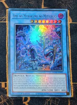 YUGIOH Ame no Murakumo no Mitsurugi (SUDA-EN092) Ultra Rare 1st Edition NM - Image 1