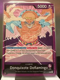 Donquixote Doflamingo OP14-060 The Azure Sea's Seven One Piece Leader NM ENG - Image 1