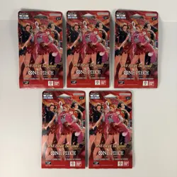 One Piece TCG Heroines Edition EB-03 Sleeved Booster Packs Lot of 5 Sealed - Image 1