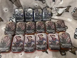 One Piece TCG Mini Tin Vol 2 English 2 Packs OP 13 Lot Of 16 - Image 1
