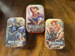 One Piece TCG Tin Pack Set Vol. 2 (TS-02, OP13) New Factory Sealed Set Of 3 - Image 1