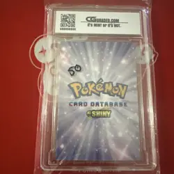 Dragonite Red Crack Ice Pokemon Shiny Card Database cg 10 pristine rare - Image 2