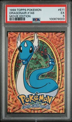Dragonair E11 - Pokemon 1999 Topps Movie Evolution Card PSA 5 - Image 1