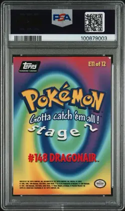 Dragonair E11 - Pokemon 1999 Topps Movie Evolution Card PSA 5 - Image 2