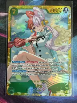 Bandai One Piece Card Game Uta EB03-061 Special Foil Full Art 8000 Power - Image 1