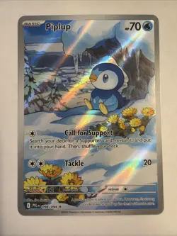 Pokemon TCG Holo Rare Full Art Phantasmal Flames Card Piplup 098/094. Near Mint - Image 1