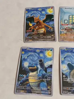 8 Pokemon x Van Gogh Black Star Promo ACG Art Card - read description - Image 2