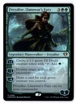 Freyalise, LLanowar's Fury NM* FOIL Commander Masters ENGLISH 0290 -UnltdCards - Image 1