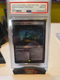Magic The Gathering Final Fantasy Midgar Reactor Raid Foil 0286 FF7 PSA 8 - Image 1