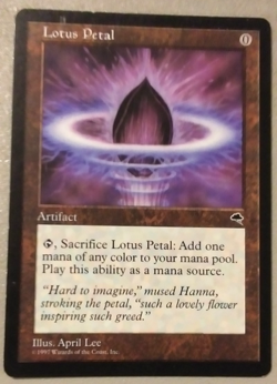 Lotus Petal mtg. Tempest. Light to medium play. Free Shipping - Image 1