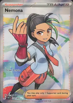 Pokemon TCG - Nemona - 229/091 - SV: Paldean Fates (PAF) - Full Art - Image 1