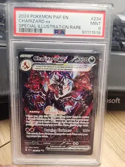 2024 POKEMON PAF EN-PALDEAN FATES SPECIAL ILLUSTRATION RARE CHARIZARD EX PSA 9 - Image 1