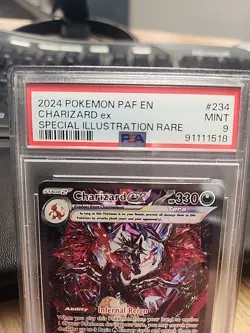 2024 POKEMON PAF EN-PALDEAN FATES SPECIAL ILLUSTRATION RARE CHARIZARD EX PSA 9 - Image 2