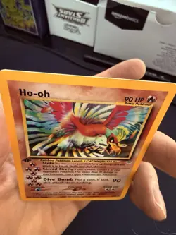 Pokemon TCG Ho-Oh Neo Revelation 1st Edition 7/64 Holi Rare NM - Image 2