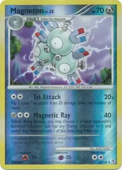 Heavily Played, English Pokemon Reverse Holo Magneton - 54/130 - Uncommon - Reve - Image 1