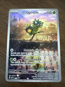 Pokemon Teal Mask Ogerpon 123 Twilight Masquerade ETB Promo Holo - Image 1