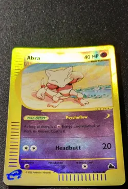 Pokemon SKYRIDGE - #46/144 Abra - Reverse Holo - ENG - Heavily Played - Image 4