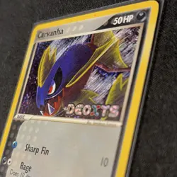 Pokemon Carvanha Holo 56/107 EX Deoxys - Image 3
