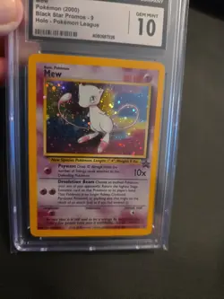 2000 Pokemon League Black Star Promo MEW Holo #9 CGC 10 GEM MINT - Image 2