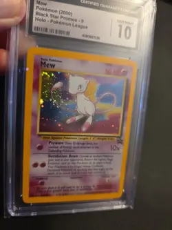 2000 Pokemon League Black Star Promo MEW Holo #9 CGC 10 GEM MINT - Image 3