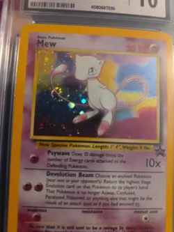 2000 Pokemon League Black Star Promo MEW Holo #9 CGC 10 GEM MINT - Image 4