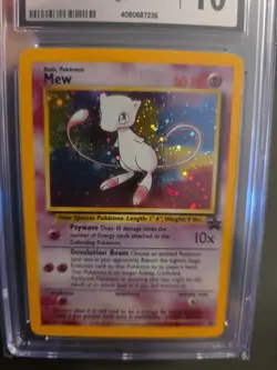 2000 Pokemon League Black Star Promo MEW Holo #9 CGC 10 GEM MINT - Image 5