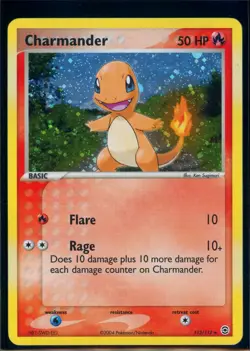 Pokemon EX FIRERED&LEAFGREEN - #113/112 Charmander - Holo - ENG - Lightly Played - Image 1