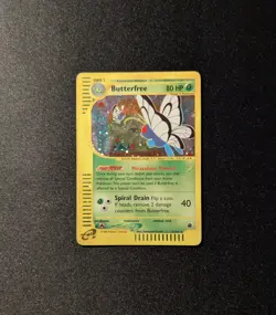 Pokemon EXPEDITION - #5/165 Butterfree - Holo - ENG - Moderately/Lightly Played - Image 3