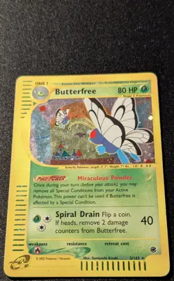 Pokemon EXPEDITION - #5/165 Butterfree - Holo - ENG - Moderately/Lightly Played - Image 4