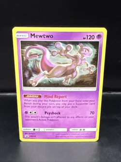 Pokemon Sun & Moon Mewtwo SM214 Black Star Promo Holo A - Image 2