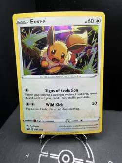 Pokemon TCG Sword & Shield Eevee SWSH118 Black Star Promo Cosmos Holo NM! - Image 1