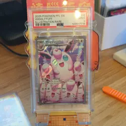 2025 POKEMON PFL EN-PHANTASMAL FLAMES ILLUSTRATION RARE #105 WIGGLYTUFF PSA 9 - Image 1