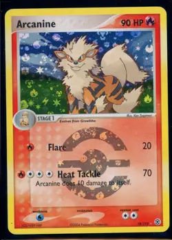 Pokemon EX FIRERED&LEAFGREEN - #18/112 Arcanine - Reverse Holo - ENG - MP - Image 1