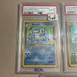 Pokemon 25th Celebrations set Big 3 Charizard Blastoise Venusaur PSA 10 new cert - Image 2