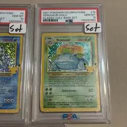 Pokemon 25th Celebrations set Big 3 Charizard Blastoise Venusaur PSA 10 new cert - Image 3